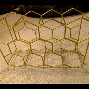 11-Bottle Gold Wine Rack